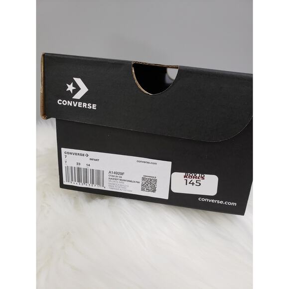 NEW EASY ON / OFF - Converse CTAS 2V OX Strawberry Toddler Baby Size 7 Sneakers - Picture 7 of 8